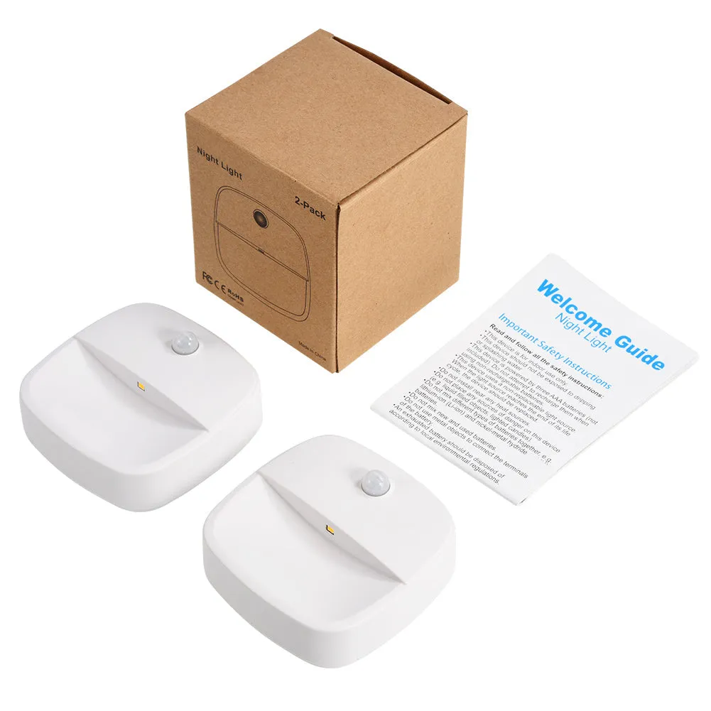 Motion Sensor Light, Veshow Battery Powered Night Light, Stick on LED Light