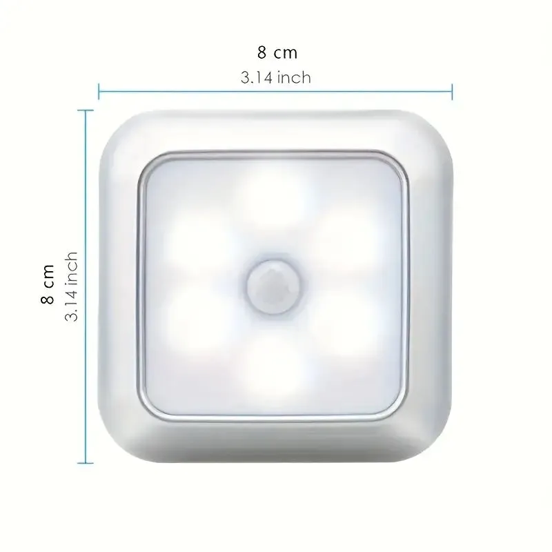 Motion Sensor Night Light, 6 LED Wall Lamp