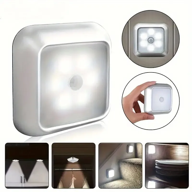 Motion Sensor Night Light, 6 LED Wall Lamp