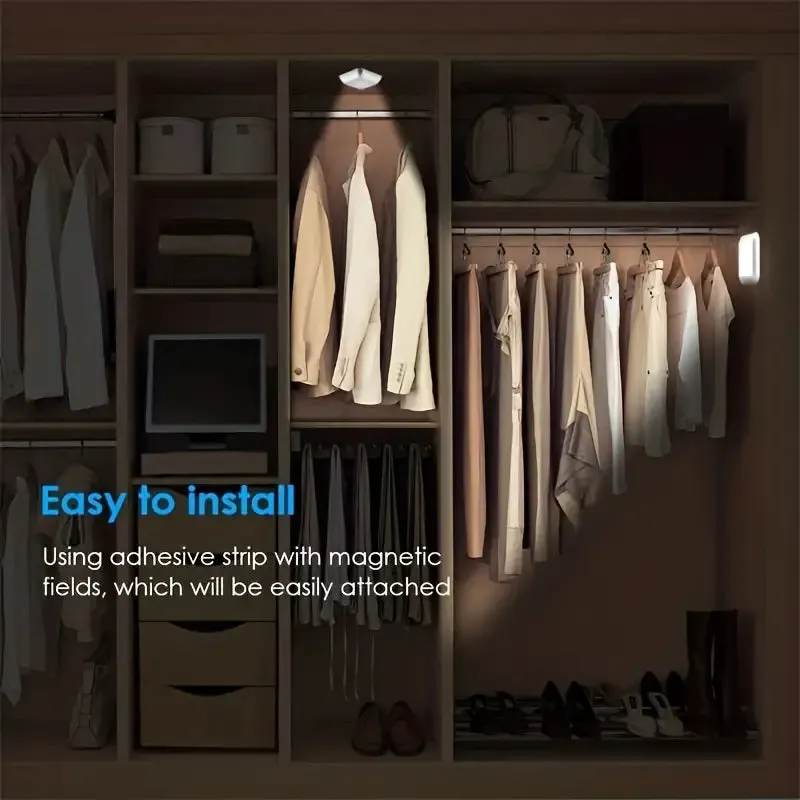 Motion Sensor Night Light, 6 LED Wall Lamp