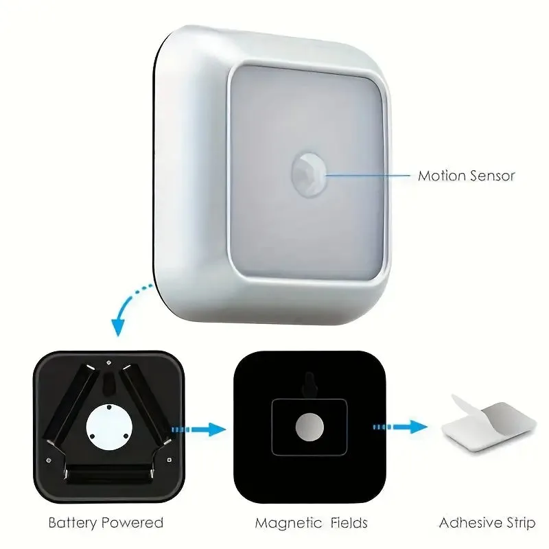 Motion Sensor Night Light, 6 LED Wall Lamp