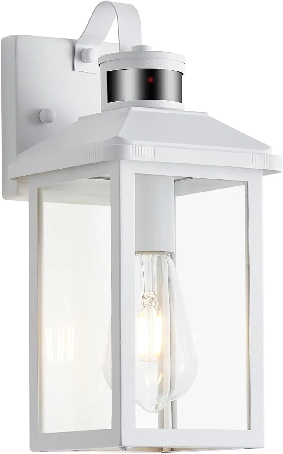Motion Sensor Outdoor Lights Wall Mount Dusk to Dawn Outdoor White Exterior Light Fixtures Waterproof Porch Light 3 Lighting Modes Outside Wall Lights for House