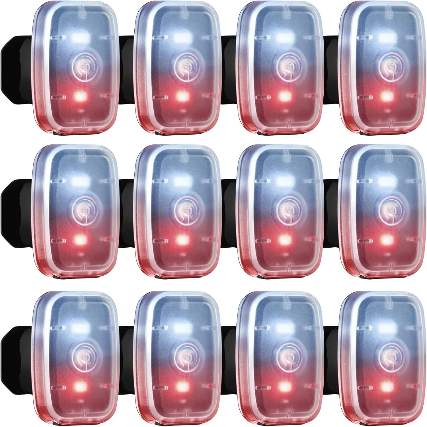 Mudder Running Lights for Runners Rechargeable LED Safety Lamps USB Rechargeable Clip on Strobe Bicycle Tail Lamps with 5 Modes Flashing Bike Lights for Night Riding Walking Hiking Pet Dog