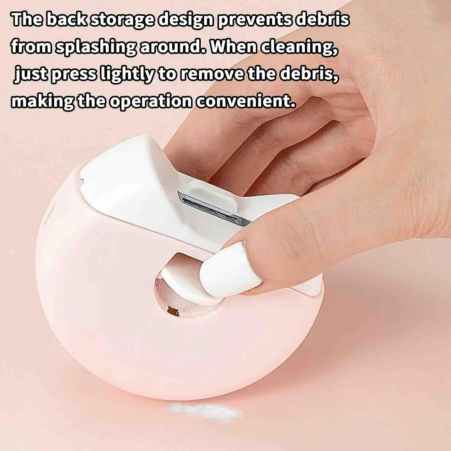 Nail Clippers for Men Toenail Clippers Toe Nail Clippers for Thick Nails for Women Fingernail Clippers Portable Electric Silent Mini USB Rechargeable (70x30mm,White)