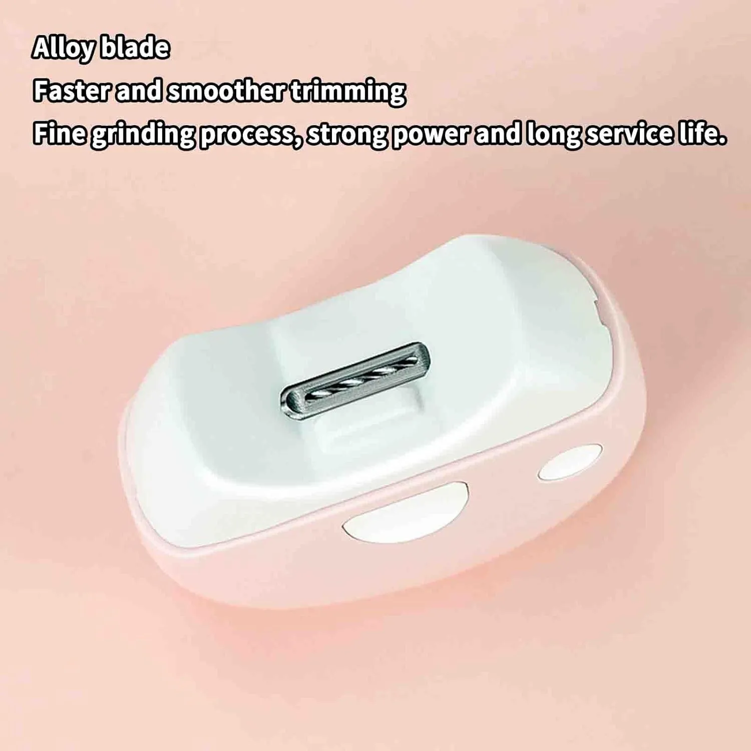 Nail Clippers for Men Toenail Clippers Toe Nail Clippers for Thick Nails for Women Fingernail Clippers Portable Electric Silent Mini USB Rechargeable (70x30mm,White)