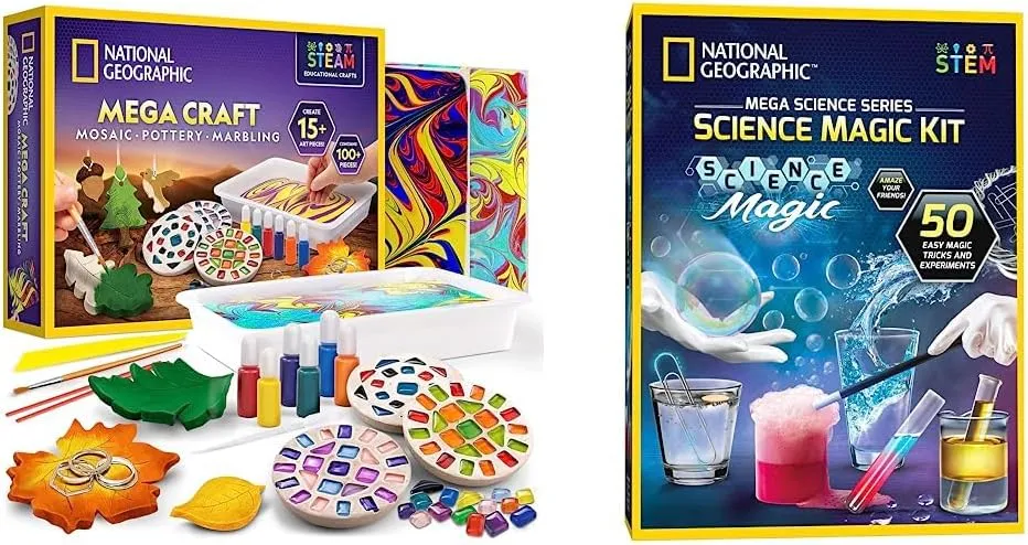 NATIONAL GEOGRAPHIC Arts, Crafts and Science Magic Kit for Kids