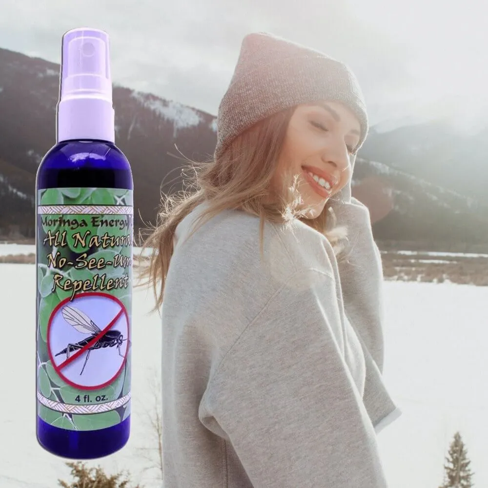 Natural Insect Repellent with Moringa in Natural Spray for Bugs Noseeum Mosquito Flies Deep Woods Outdoors 4 oz