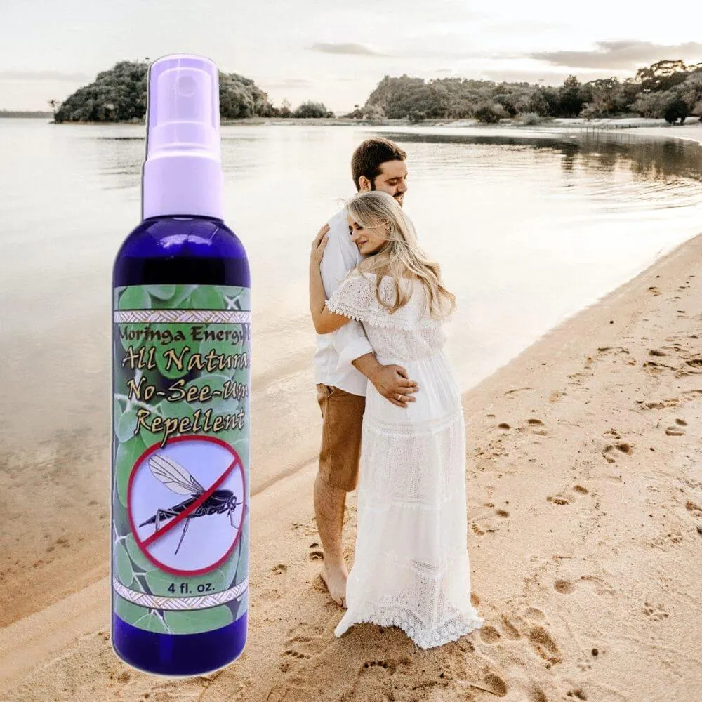 Natural Insect Repellent with Moringa in Natural Spray for Bugs Noseeum Mosquito Flies Deep Woods Outdoors 4 oz