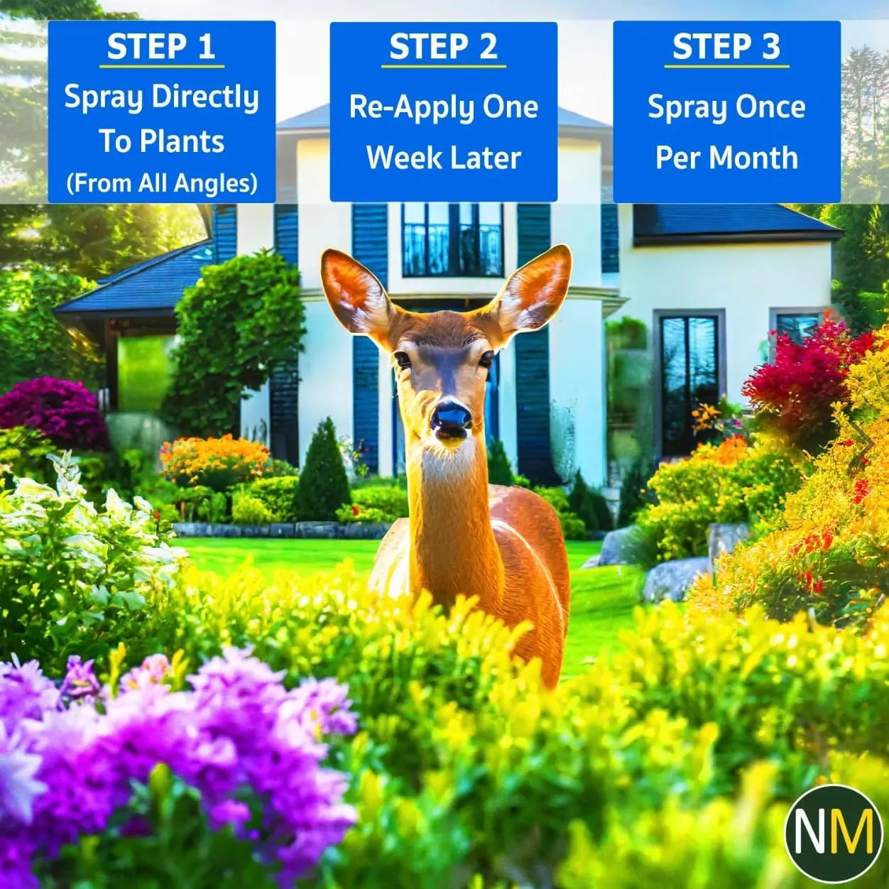 Nature’s MACE Deer and Rabbit MACE 40oz Spray, Deer Repellent for Plants, Repel Deer from Your Home & Garden, Safe to use Around Children, Plants & Produce, Protect Your Garden Instantly