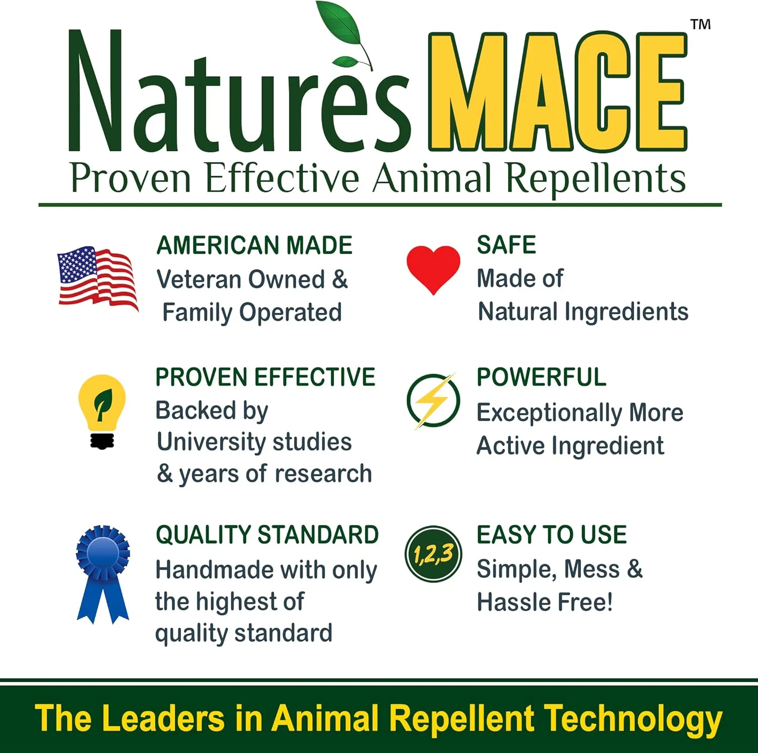 Nature’s MACE Deer and Rabbit MACE 40oz Spray, Deer Repellent for Plants, Repel Deer from Your Home & Garden, Safe to use Around Children, Plants & Produce, Protect Your Garden Instantly