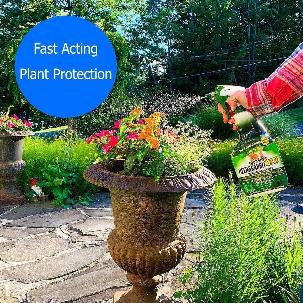 Nature’s MACE Deer and Rabbit MACE 40oz Spray, Deer Repellent for Plants, Repel Deer from Your Home & Garden, Safe to use Around Children, Plants & Produce, Protect Your Garden Instantly