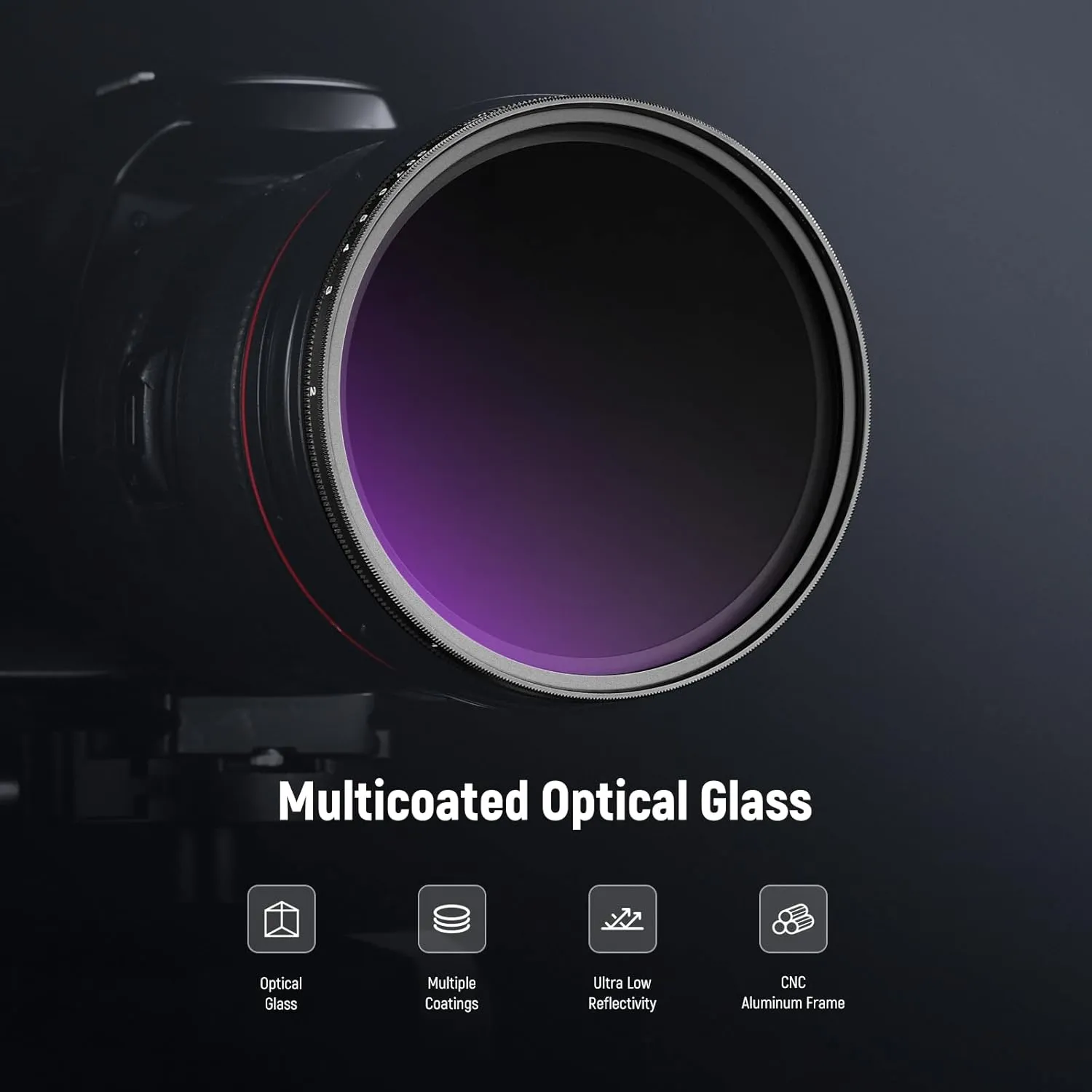 NEEWER 67mm ND2-400 (1-9 Stops) Variable ND Filter with Lens Cap, Lanyard, Cleaning Cloth, Precise Neutral Density Adjustment, Fingerprint & Scratch Resistant Multicoated Optical Glass