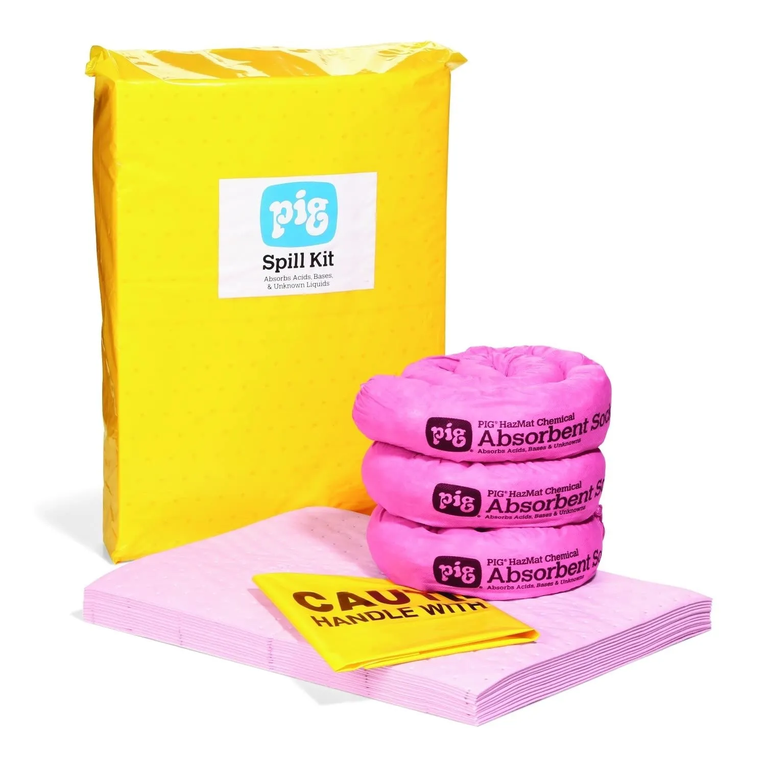 New Pig Refill for Hazmat Economy Spill Kits in Duffel Bag, Absorbs Hazardous Materials, 5-Gallon Absorbency, KIT342