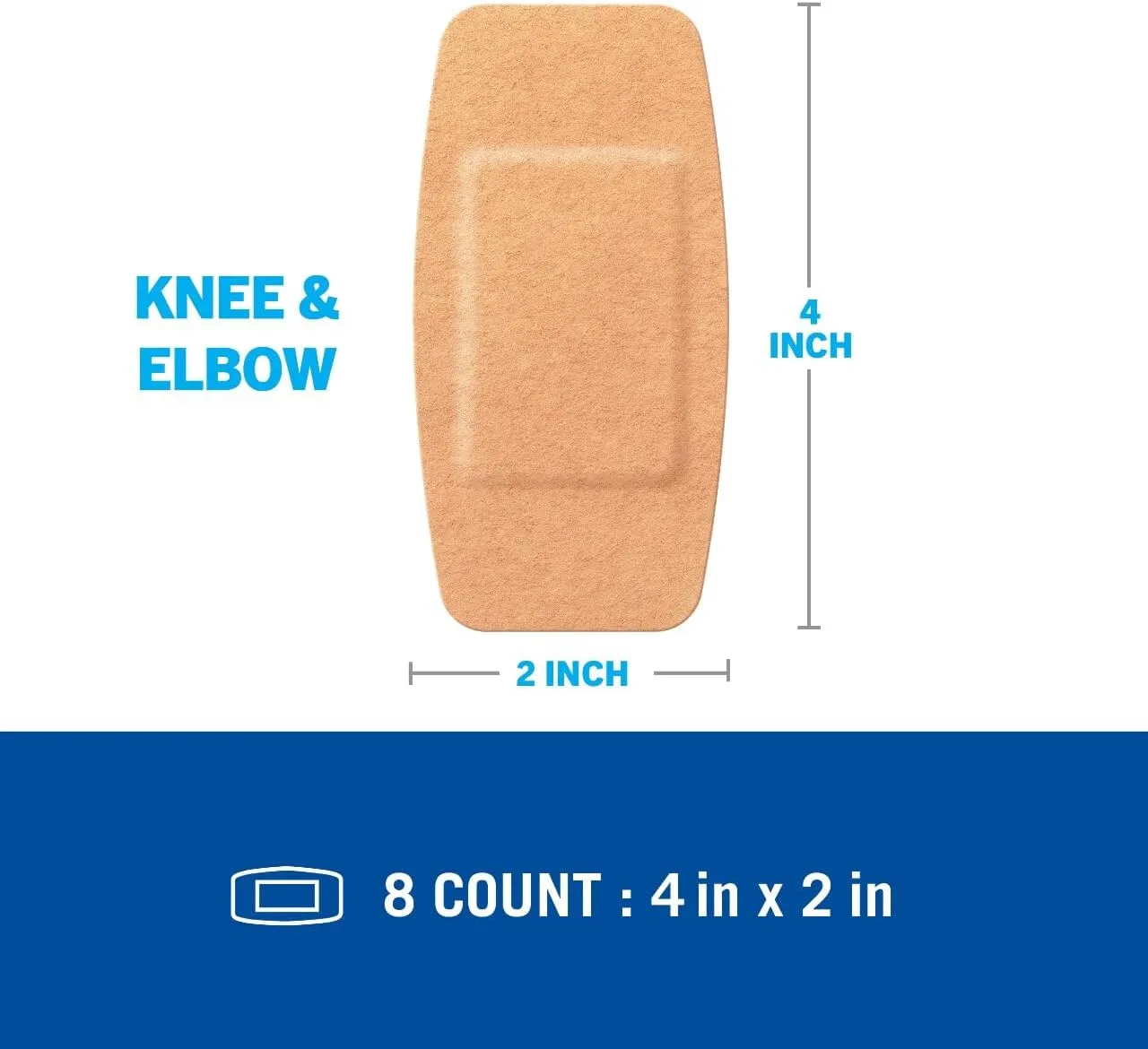 Nexcare Soft 'n Flex Bandages, 8-Count Packages (Pack of 6)