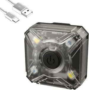 Nitecore NU05 v2 Signal and Safety Light, USB-C Rechargeable Red White LEDs with LumenTac Charging Cable
