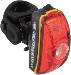 NiteRider CherryBomb 100 Rear Bike Light LED Alkaline Battery Power Bicycle Taillight Water Resistant Road City Commuting Cycling Safety, Red (5094)
