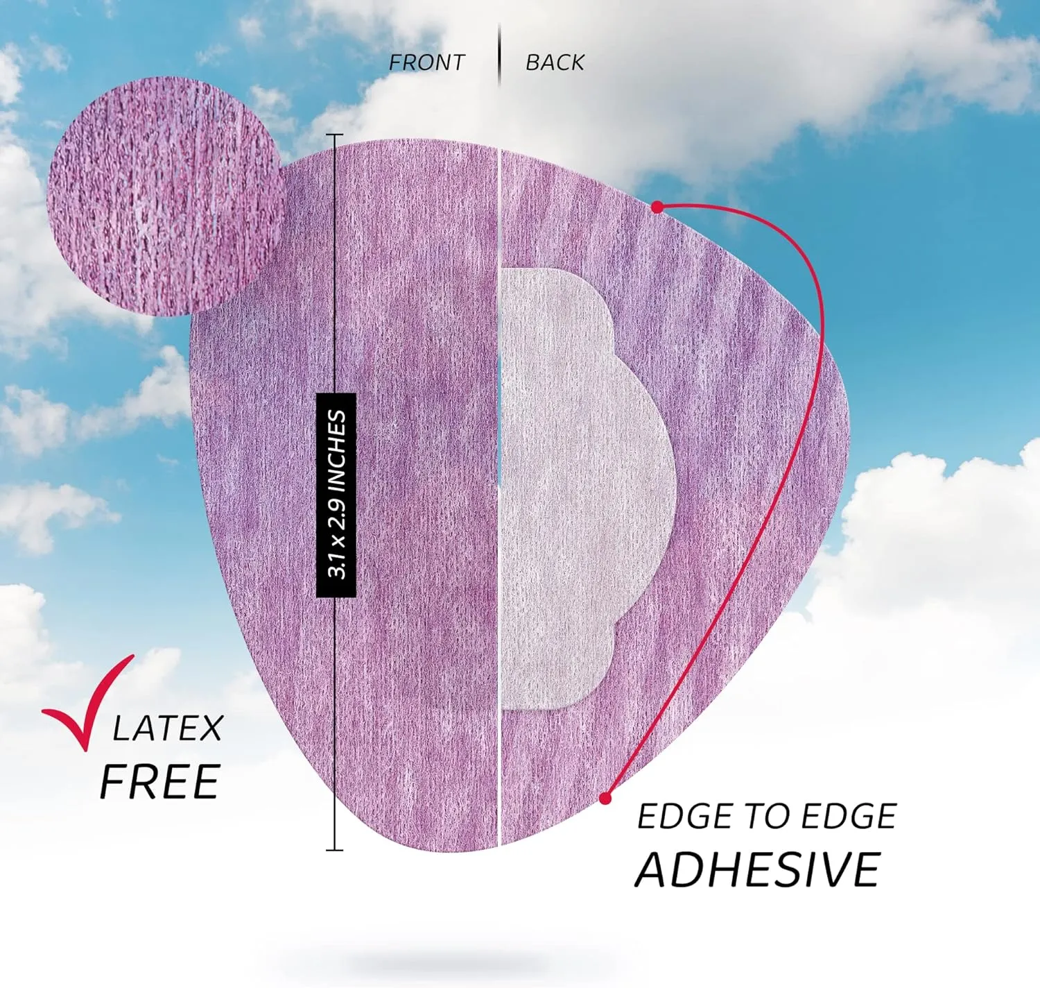 Not Just A Patch Freestyle Libre 2 Covers (20 Pack) - Thin, Strong and Light, Ultra-Long 14 Day Adhesion - Durable Lingo CGM & Libre 2 Sensor & Protector Patches - Purple