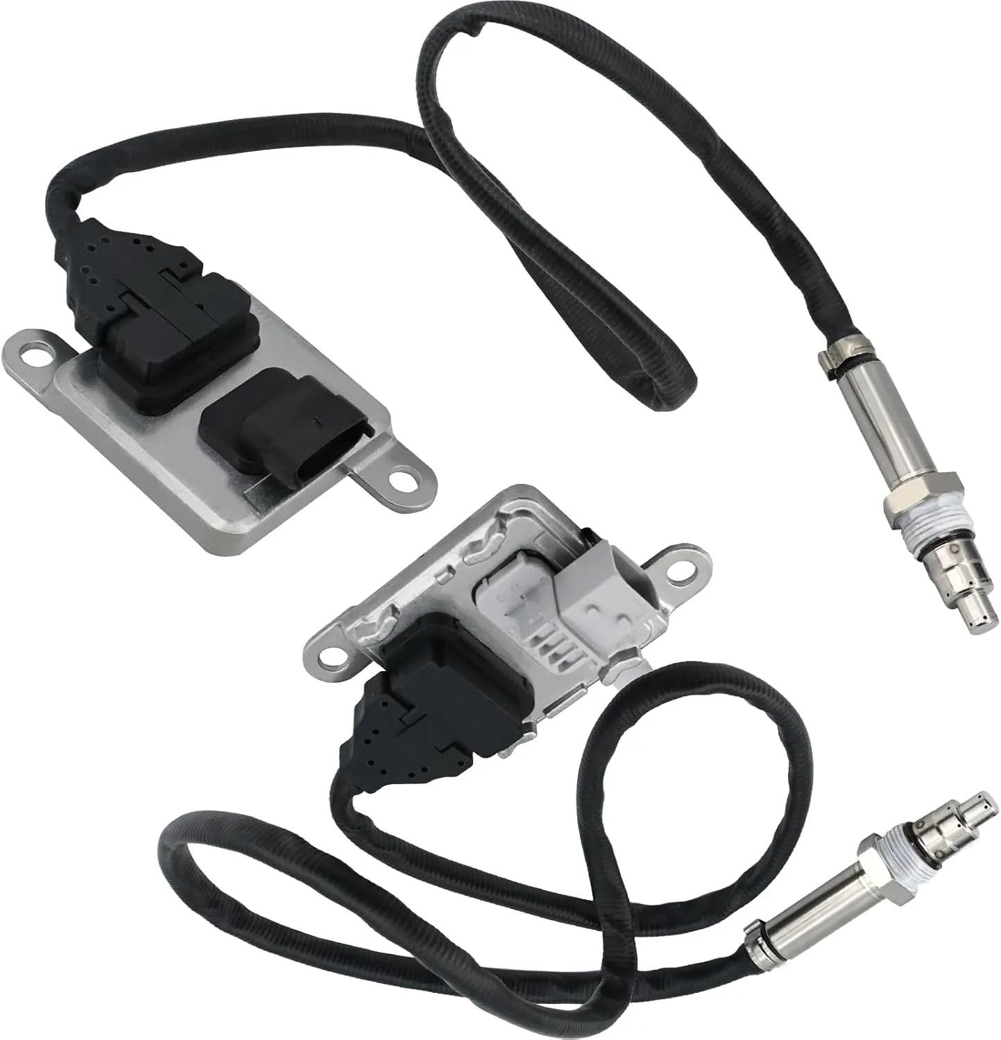 NOx Sensor Upstream & Downstream Nitrogen Oxide - Compatible with 2013-2018 Dodge Ram 2500/3500/4500/5500 for 6.7L Cummins Diesel, Outlet S Ensor 5WK96730, Inlet NOx Sensor 68210084AA