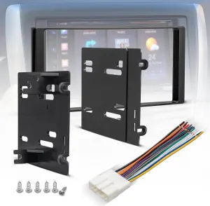 NuIth Double DIN Radio Installation Dash Kit W/Radio Wire Harness Fits for Subaru Forester/Impreza/WRX 2008-2014, Aftermarket Radio Dash Stereo Mounting Installation Trim Bezel Bracket Wire Kits
