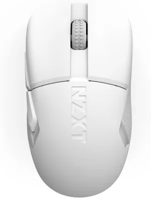 NZXT Lift Elite Wireless Gaming Mouse - Ultra-Lightweight 57 g - 4K/8K Polling Rates, Optical Switches, 26K DPI Optical Sensor - 70-Hour Battery - Rubber Side Grips - 5 Programmable Buttons - White