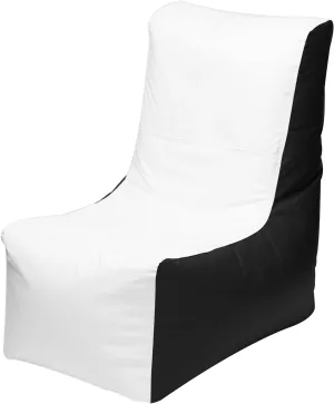 Ocean-Tamer Wedge Marine-Boat Bean Bag, White-Black (Small)