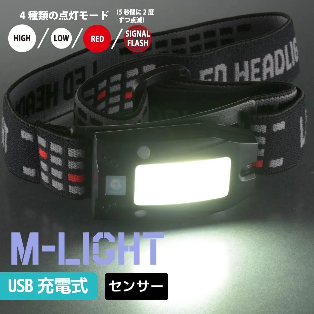 Ohm Electric LC-HUS180S-K 08-1370 OHM LED Headlight, USB Rechargeable, Motion Sensor Switch, 180 Lumens, White Light/Red Lighting, ANSI Standard Compliant, IPX4, Outdoors, Disasters, Disaster,