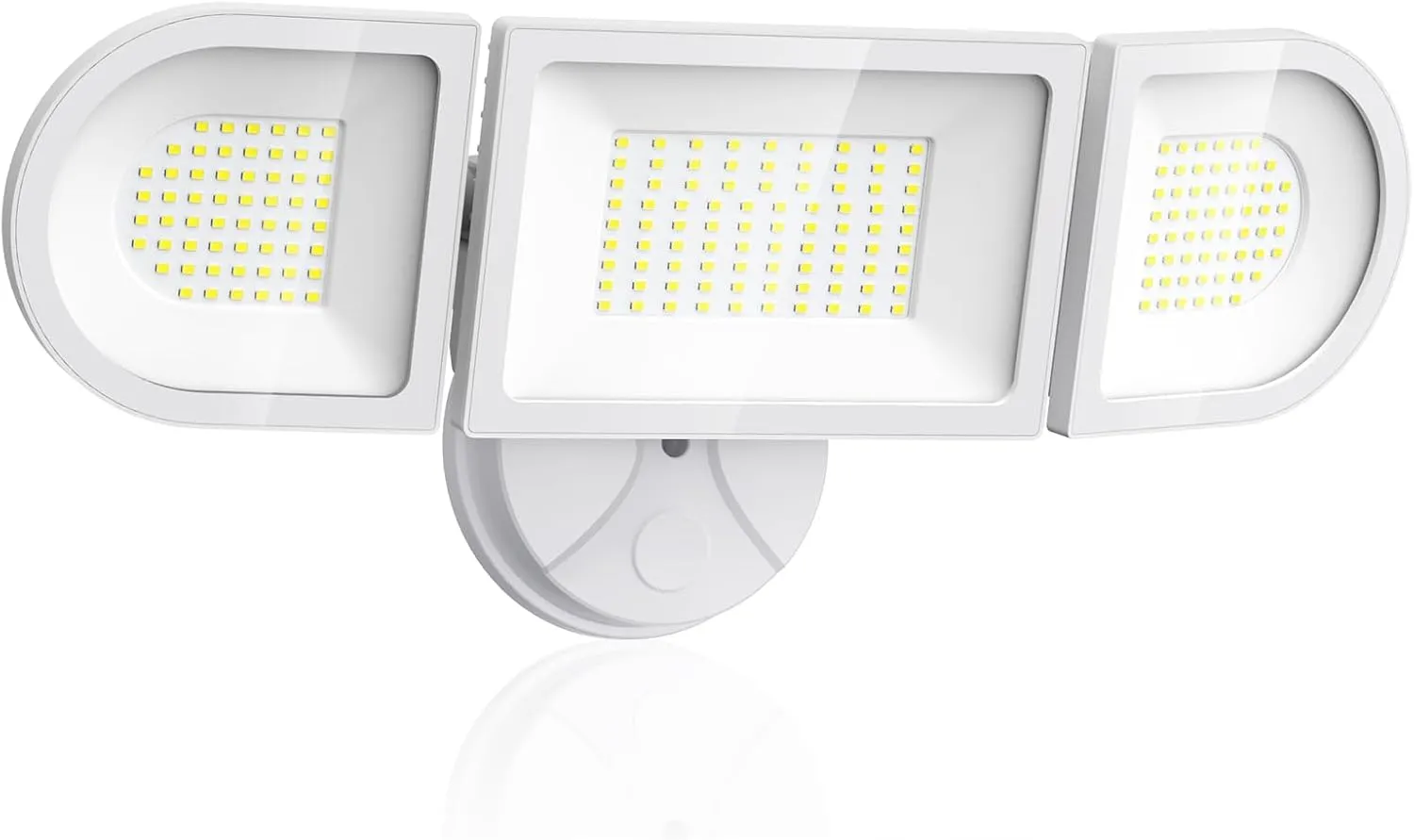 Olafus 130W Flood Lights Outdoor, 13000LM Super Bright LED Flood Light, IP65 Waterprooof Outdoor Flood Light Fixture, 3 Adjustable Heads, 6500K Exterior Security Lights for Yard, Garage, White