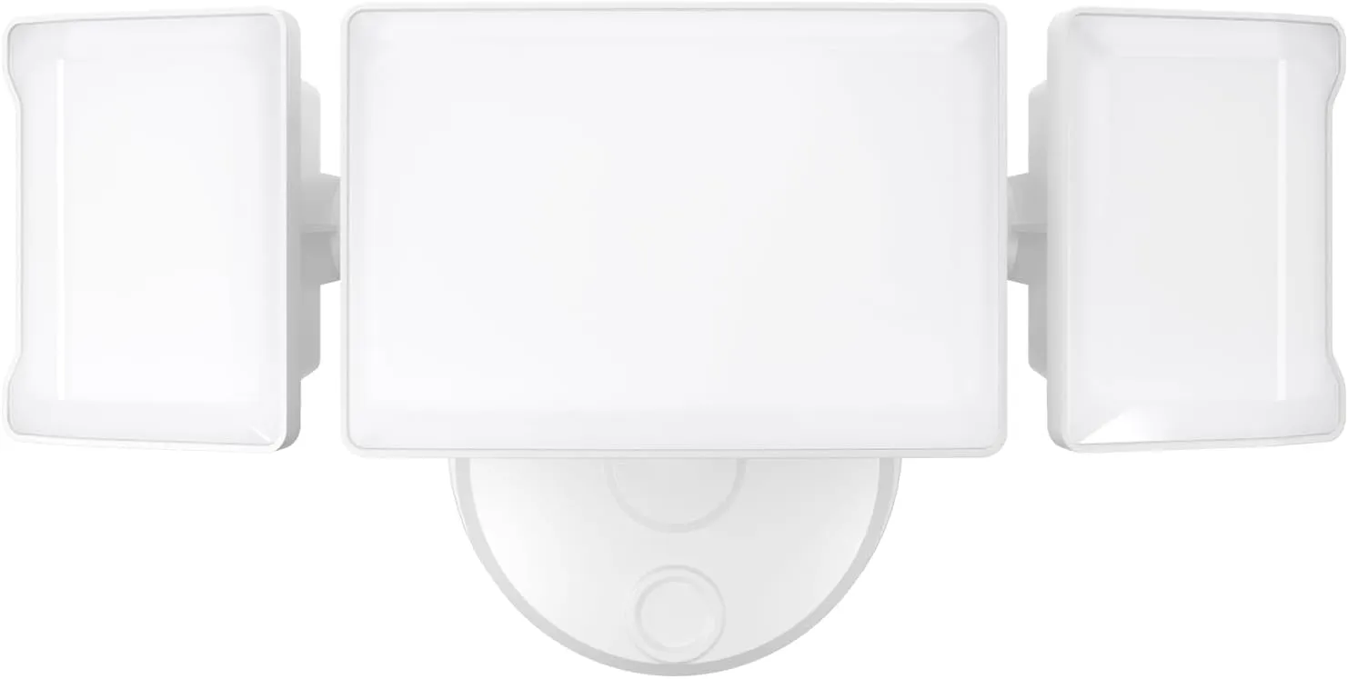 Olafus 60W Flood Lights Outdoor, Switch Controlled 6000LM LED Security Lights, IP65 Waterproof Outside Floodlights, 6500K Exterior Flood Light Fixture Wired for House Yard Porch Eave White