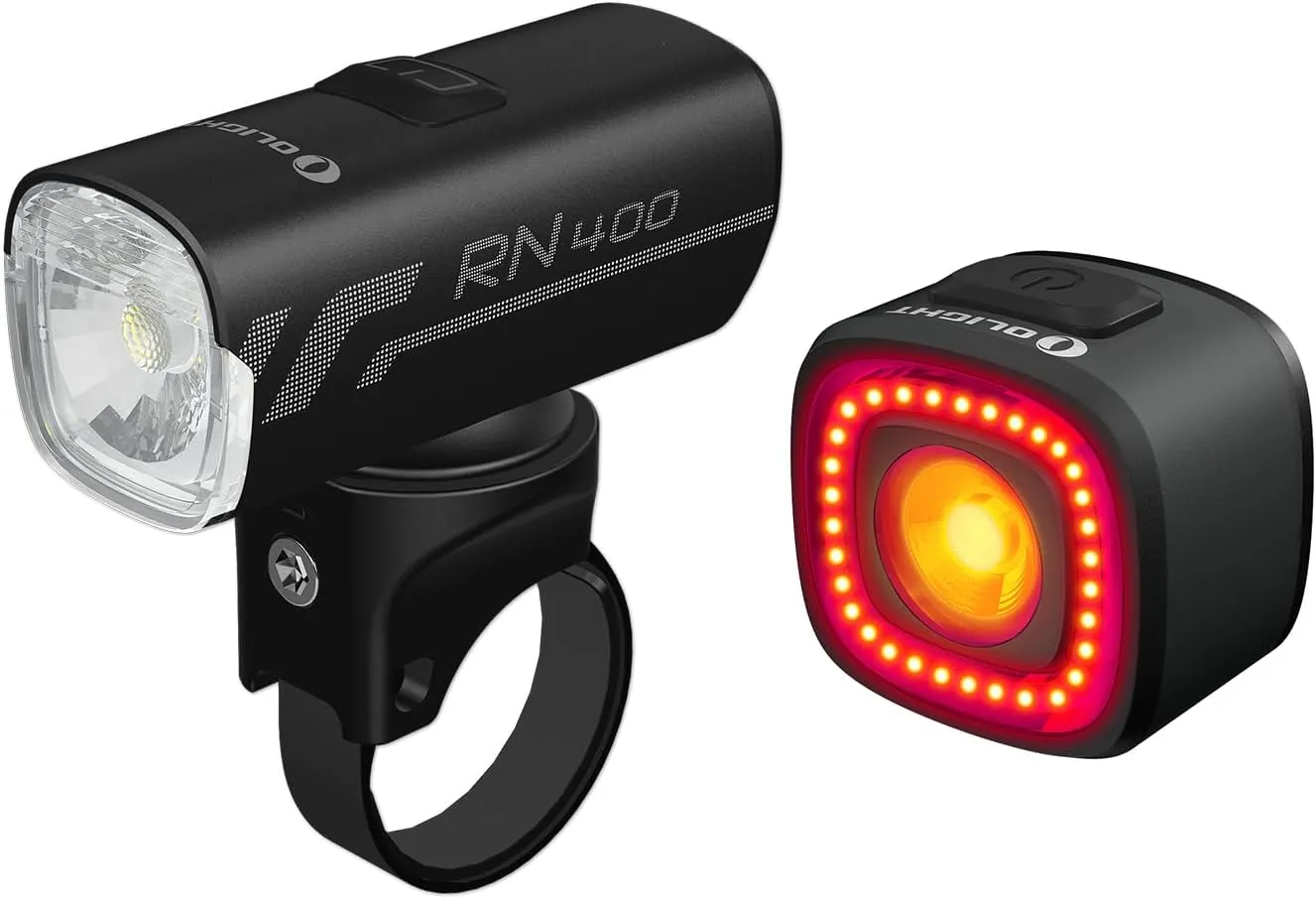 OLIGHT RN 400 LED Bike Headlights, 400 Lumens USB Type-C Rechargeable Bike Front Light Bundle RN 120 C Bicycle Lights, 120 Lm Taillight