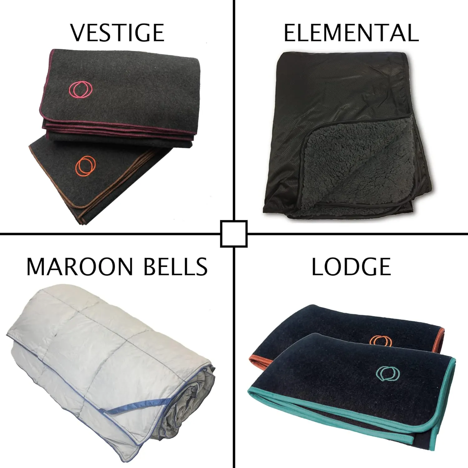 Orion Outpost Trading Co. Vestige Military Wool Blanket, 4  lbs, 66 x 84 (Maroon/Gold Stitching)
