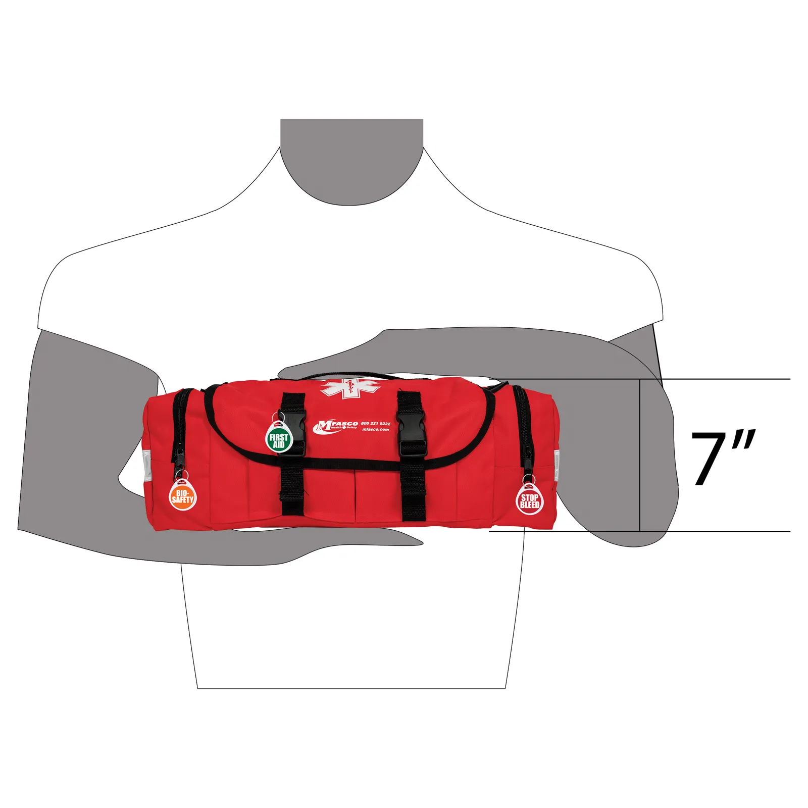 OSHA Complete Compliance First Aid Kit Red Bag