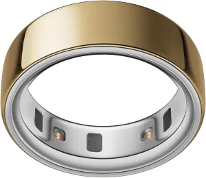 Oura Ring 4 - Gold - Size 7 - Smart Ring - Size First with Oura Ring 4 Sizing Kit - Sleep Tracking Wearable - Heart Rate - Fitness Tracker - Up to 8 Days of Battery Life