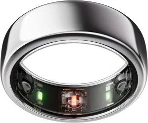 Oura Ring Gen3 Horizon - Silver - Size 6 - Smart Ring - Size First with Oura Ring Gen3 Sizing Kit - Sleep Tracking Wearable - Heart Rate - Fitness Tracker - 5-7 Days Battery Life