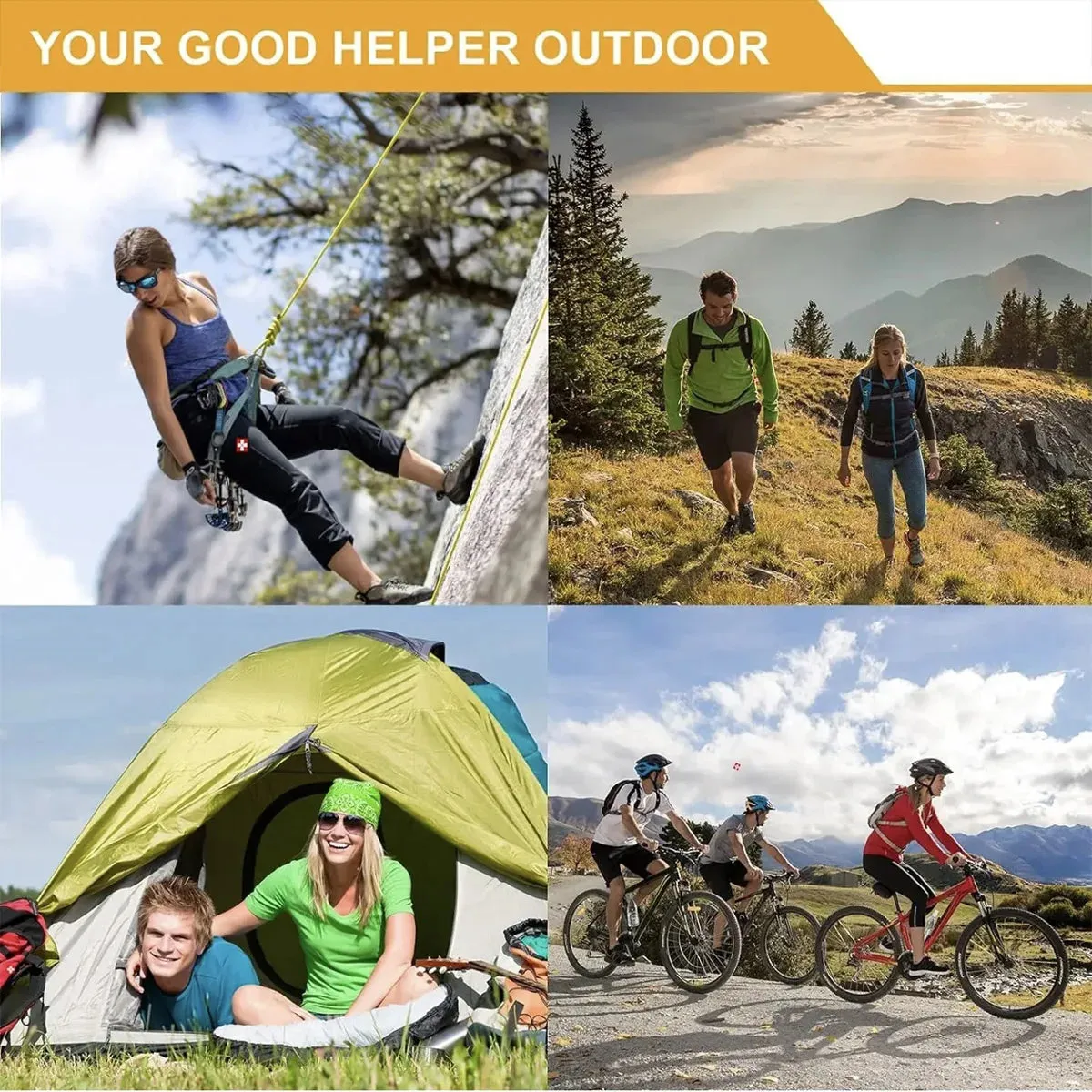 Outdoor Emergency Survival Kit Multifunctional Camping First Aid and Self Defense Tool Set