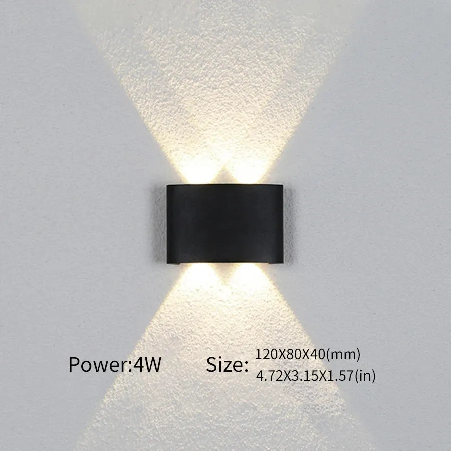 Outdoor LED Wall Lamp with Motion Sensor – Waterproof Stair Light, Up & Down Lighting for Bedroom, Hallway, Loft, and Home (4W, 6W, 8W, 10W)