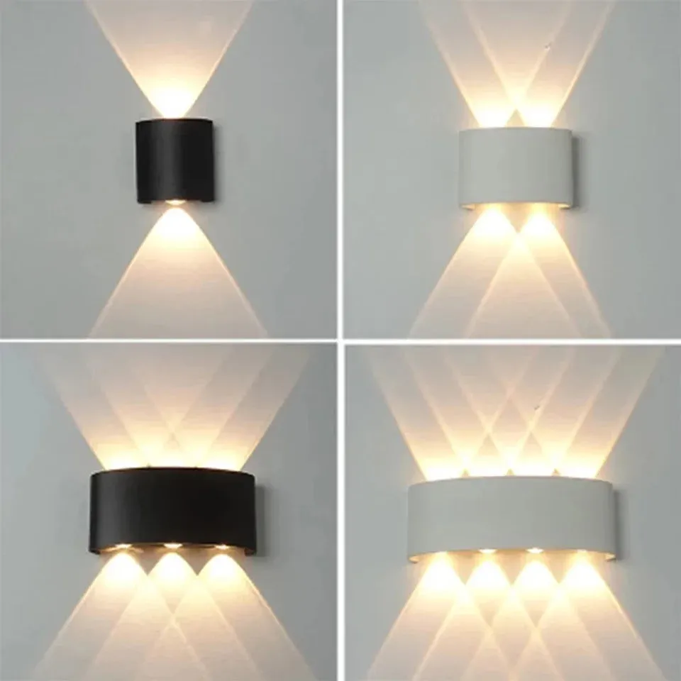 Outdoor LED Wall Lamp with Motion Sensor – Waterproof Stair Light, Up & Down Lighting for Bedroom, Hallway, Loft, and Home (4W, 6W, 8W, 10W)