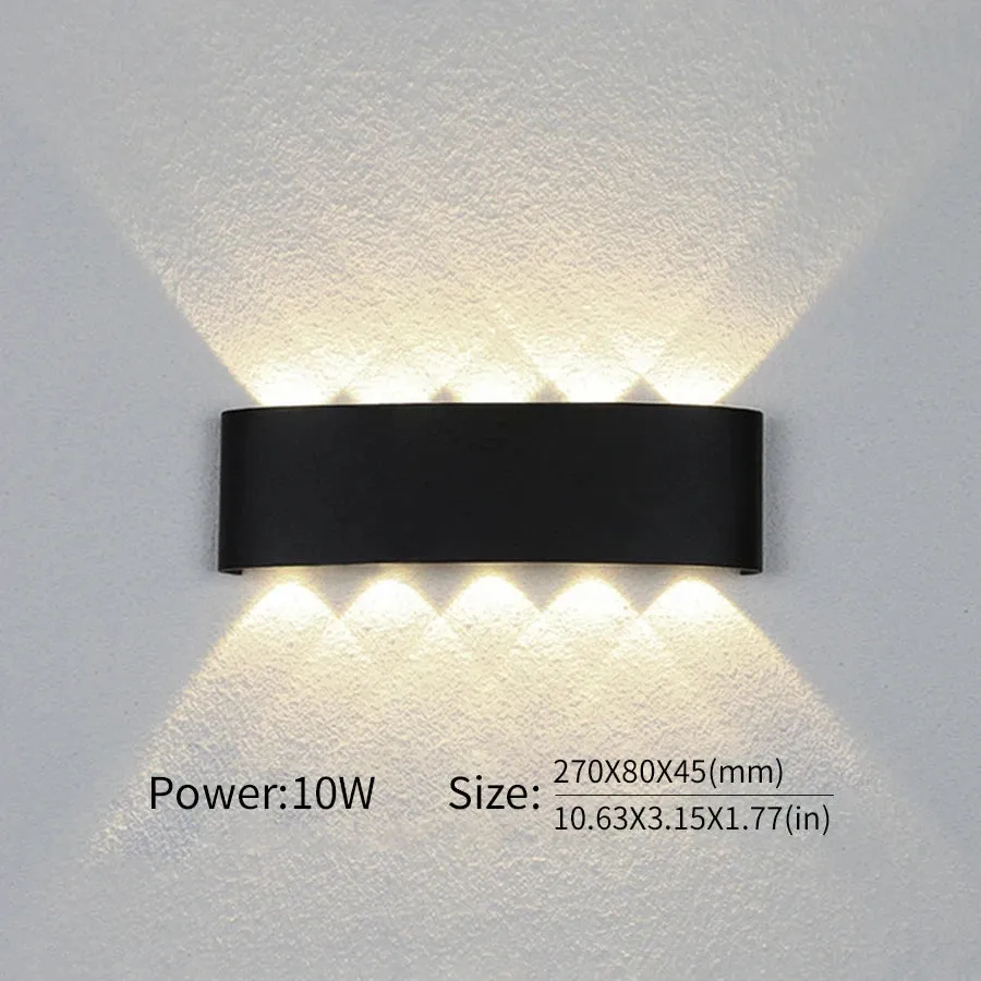 Outdoor LED Wall Lamp with Motion Sensor – Waterproof Stair Light, Up & Down Lighting for Bedroom, Hallway, Loft, and Home (4W, 6W, 8W, 10W)