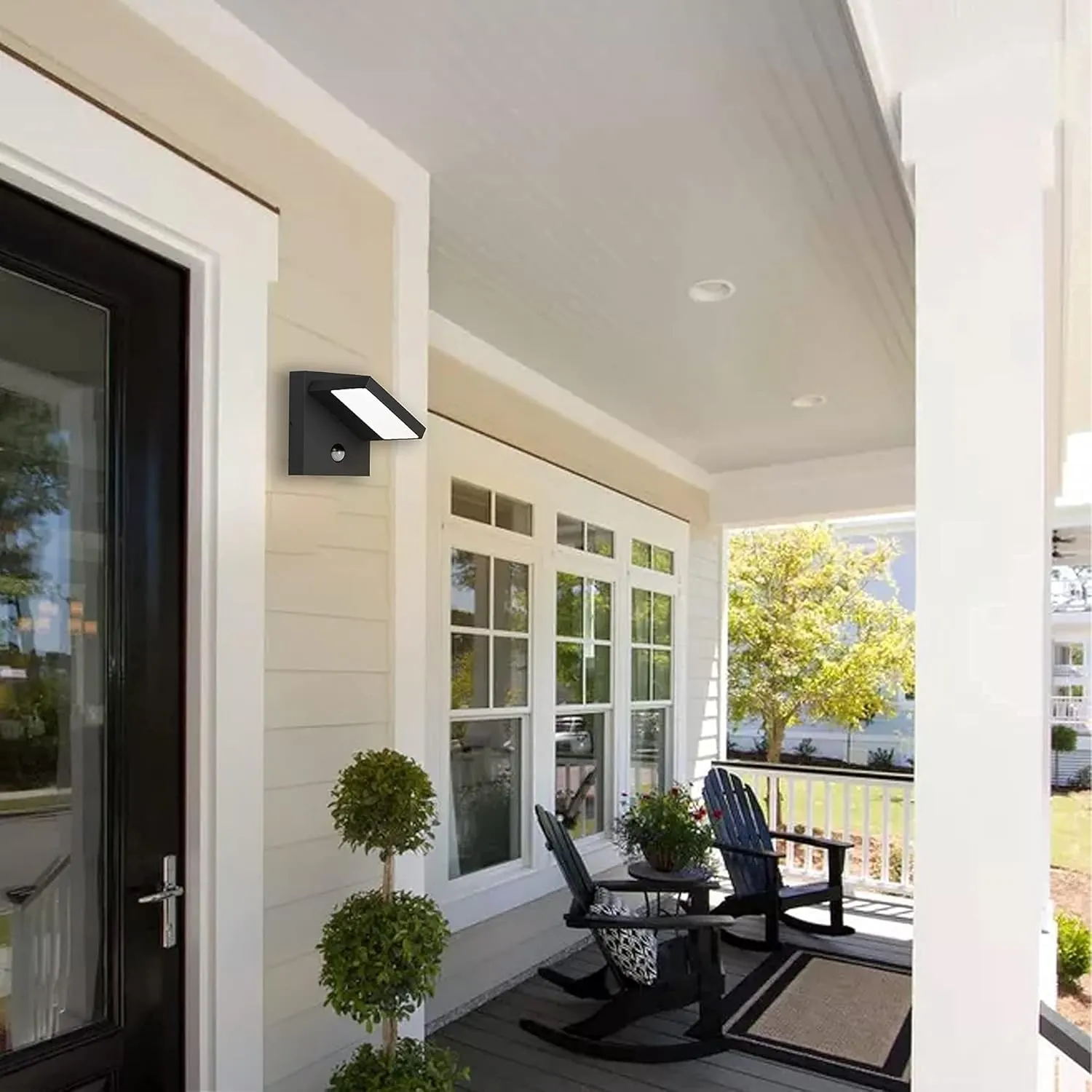 Outdoor Wall Light Motion Sensor Exterior Light Fixture for House,LED Modern Front Porch Sconce Wall Mount Lamp,IP54 Waterproof Garage Light for Patio Garden,13W 650Lm 3000K