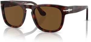 Persol Elio PO3333S Square Sunglasses for Men for Women   BUNDLE With Designer iWear Complimentary Eyewear Kit