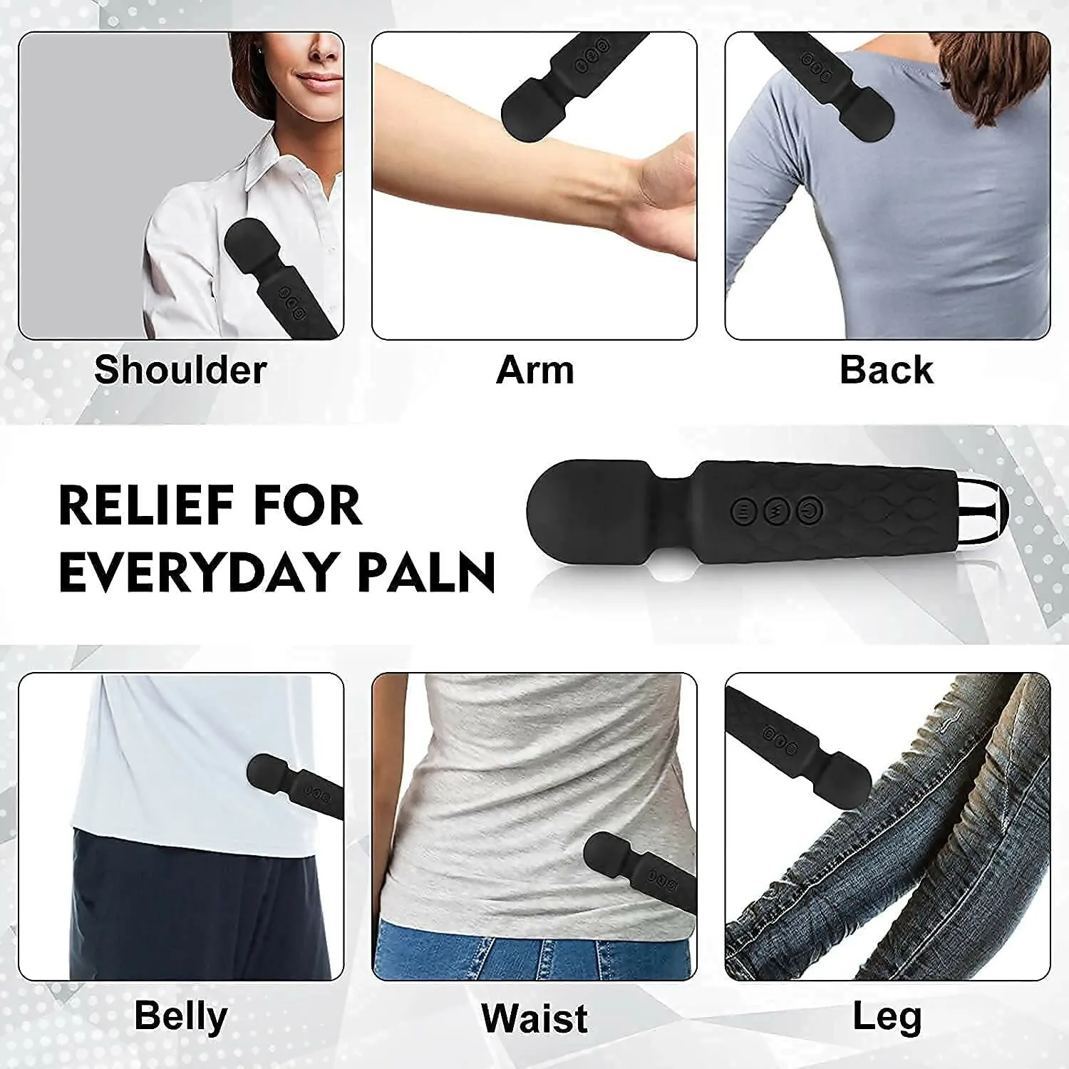 Personal Body Massager Waterproof USB Rechargeable