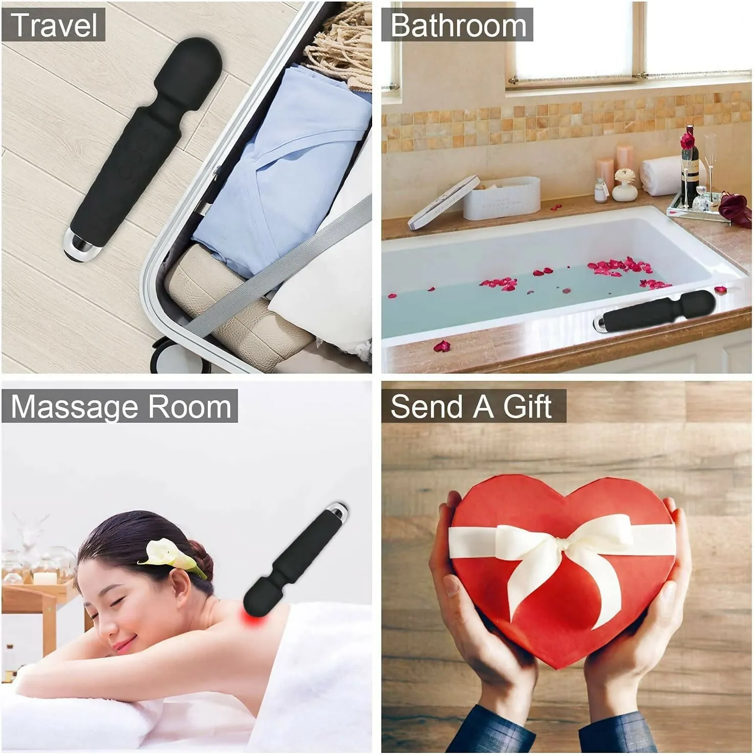 Personal Body Massager Waterproof USB Rechargeable