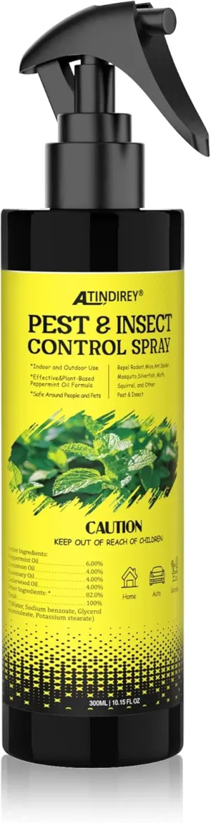 Pest & Insect Control Spray,Spider Repellent Indoor Spray - Ant & Silverfish Repellent Indoor | Plant-Based Odor-Neutral Formula for Pet-Safe Indoor/Outdoor Insect Control