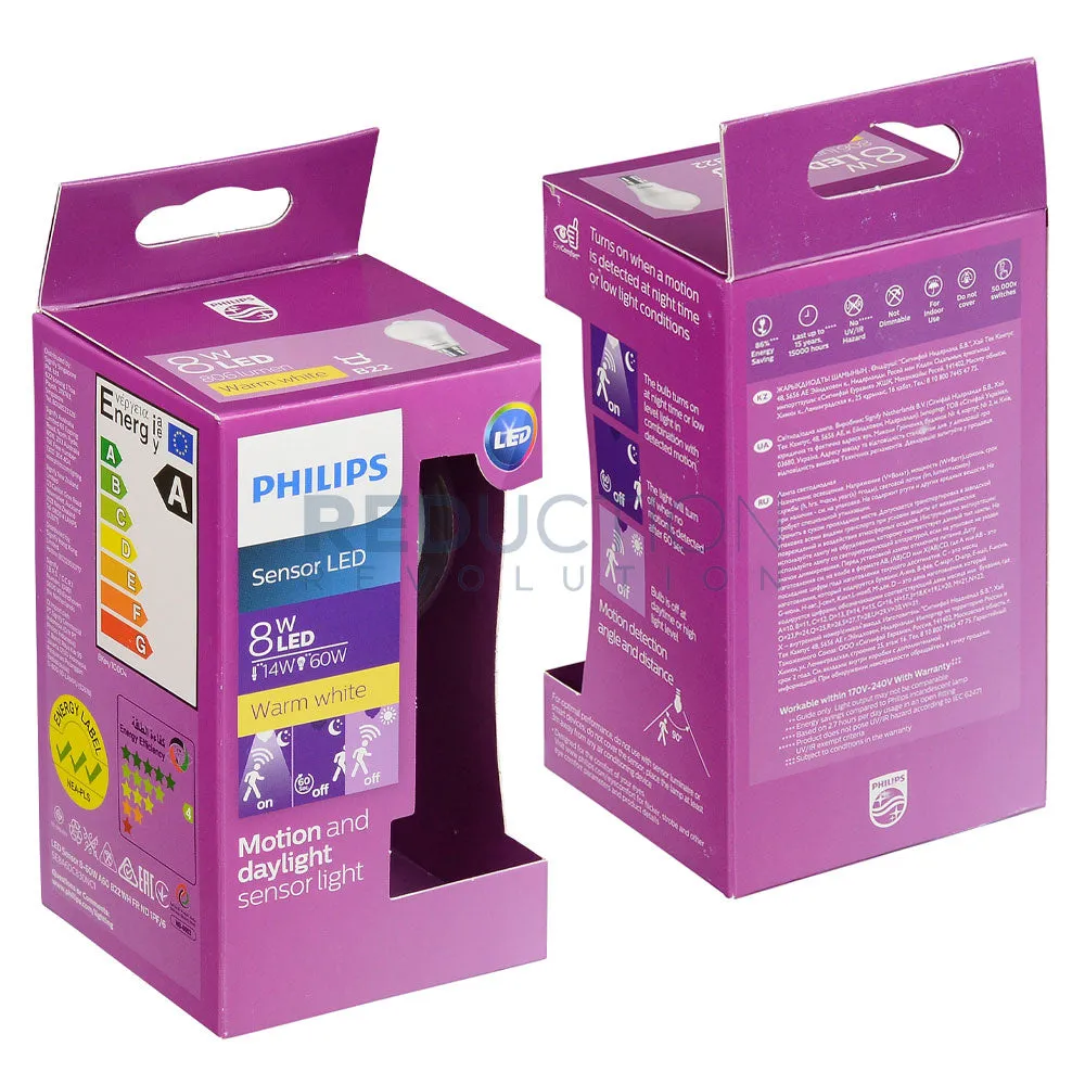 Philips LED Bulb B22 8W With Motion Sensor