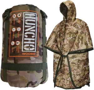 PONCHO LINER Military Woobie Blanket w/Hoodie. Great w/Rain Ponchos and can use as Camping Quilt, Sleeping Bag and Shelter
