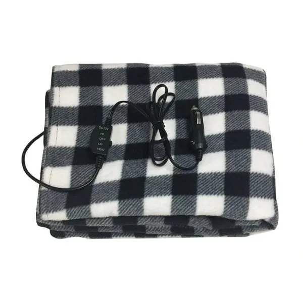 Portable 12V Car Heated Blanket For Outdoor Travel