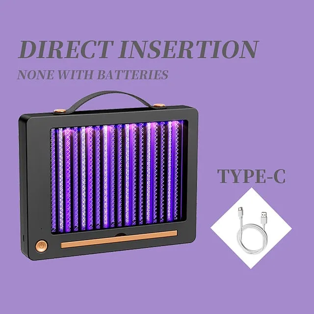 Portable USB Electronic Rechargeable Mosquito Fly Killer Lamp/Bug Zapper for Summer TripOutdoor CampingPatioHome and GardenFly Trap IndoorMoth Trap/Bug Killer/Insect Killer Light