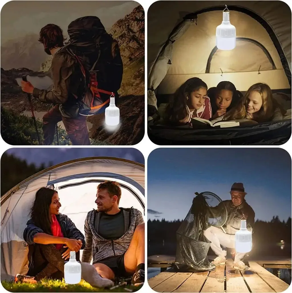 Portable USB Rechargeable LED Emergency Light with Hook