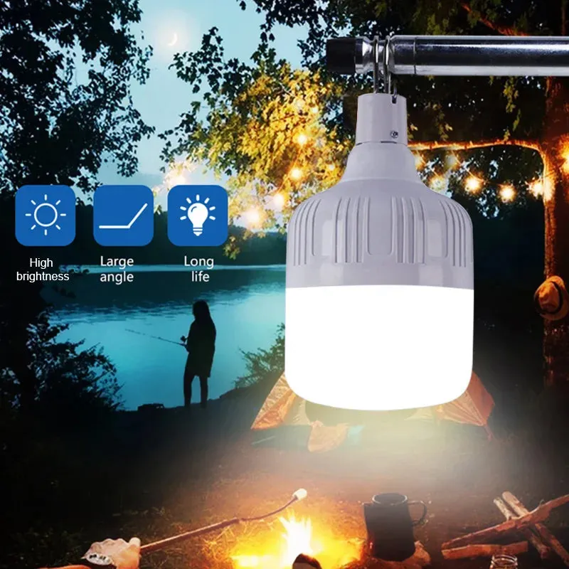 Portable USB Rechargeable LED Emergency Light with Hook