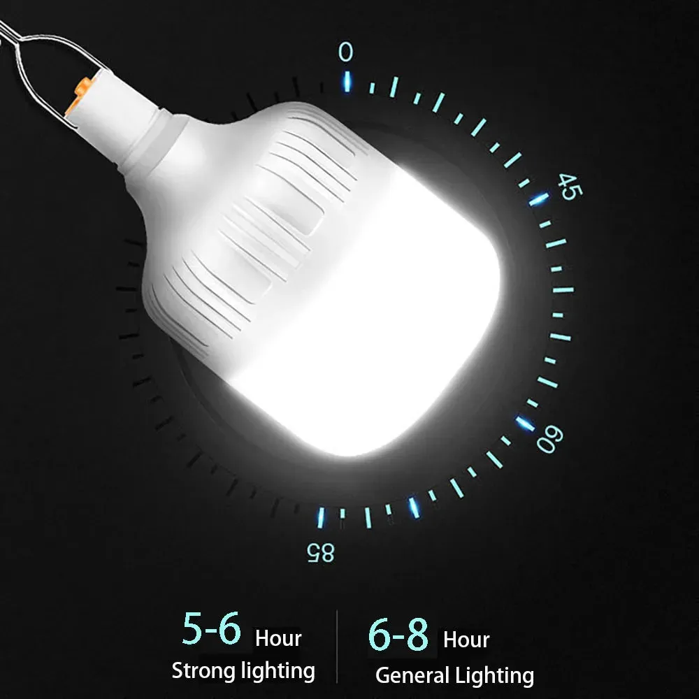 Portable USB Rechargeable LED Emergency Light with Hook