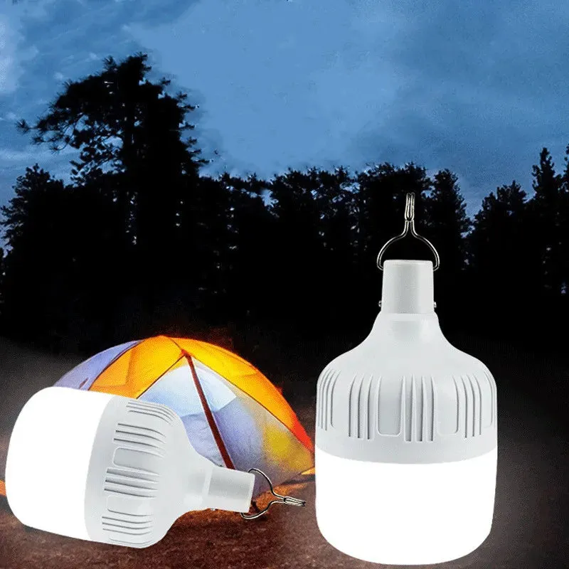 Portable USB Rechargeable LED Emergency Light with Hook